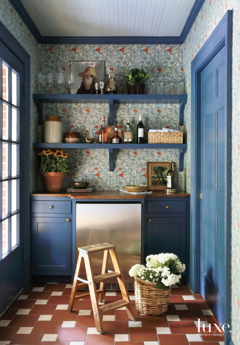 blue dry bar in benjamin moore summer nights
