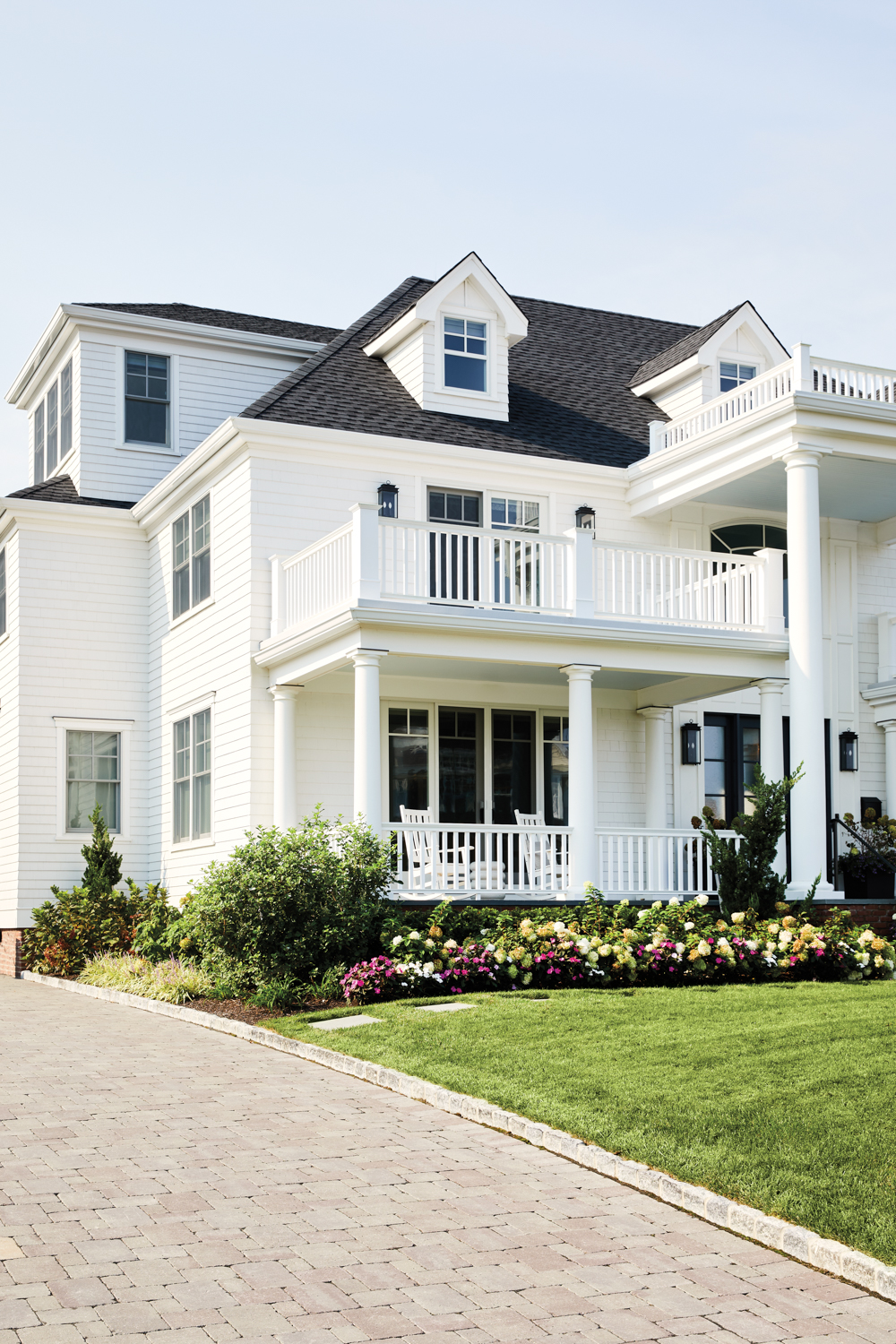 white colonial house