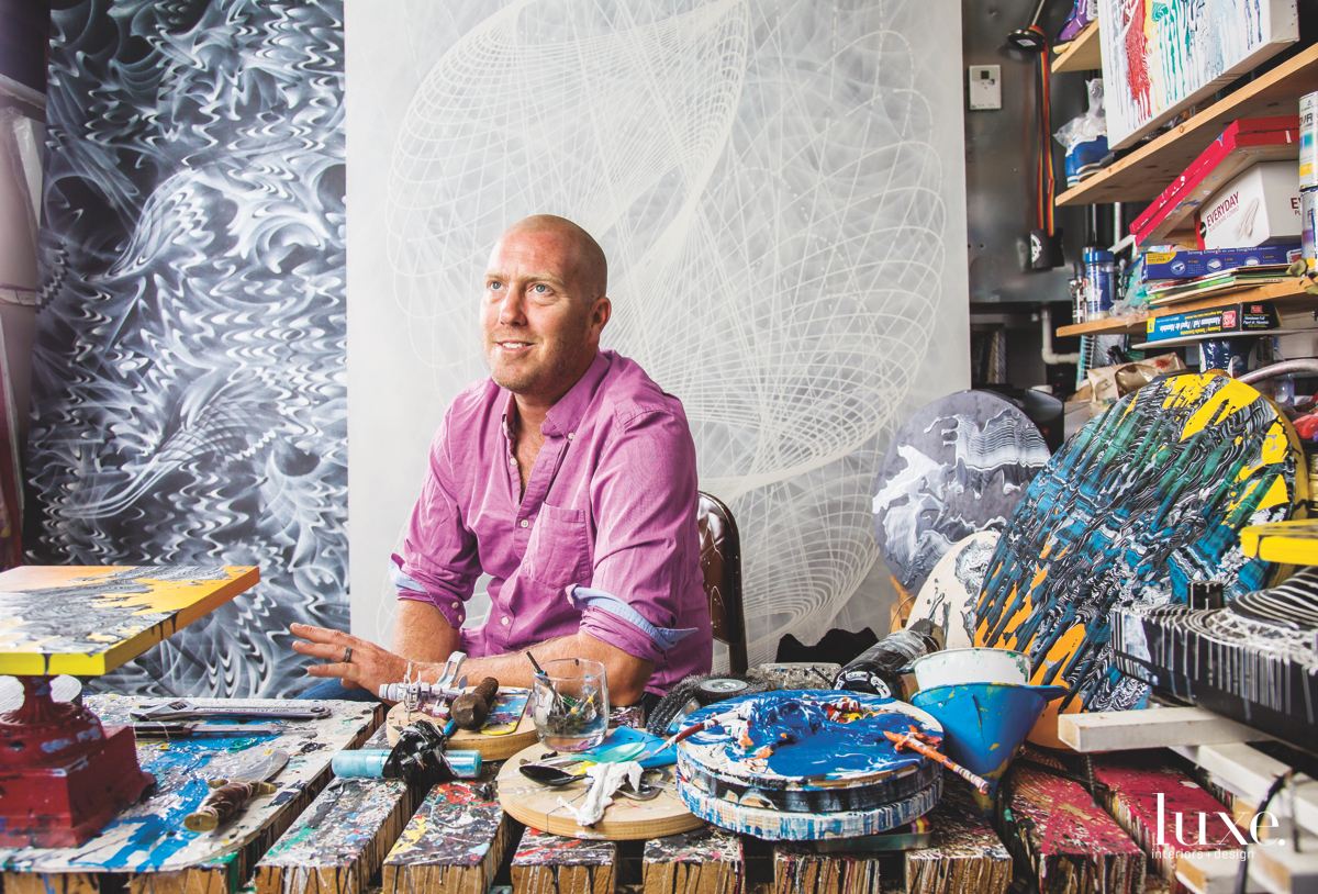 Color & Pattern Collide In Douglas Hoekzema’s Murals | Luxe Interiors ...