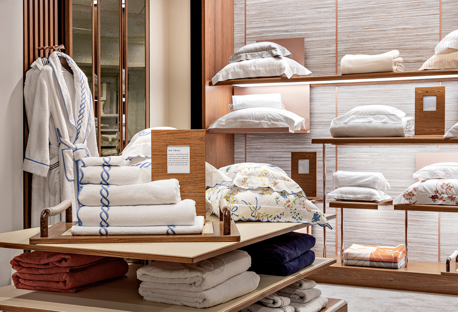 Pratesi's showroom in South Coast Plaza in Los Angeles