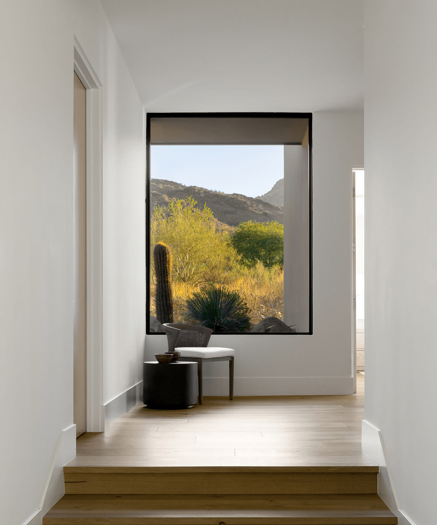 landing vignette featuring views of the Arizona desert outside
