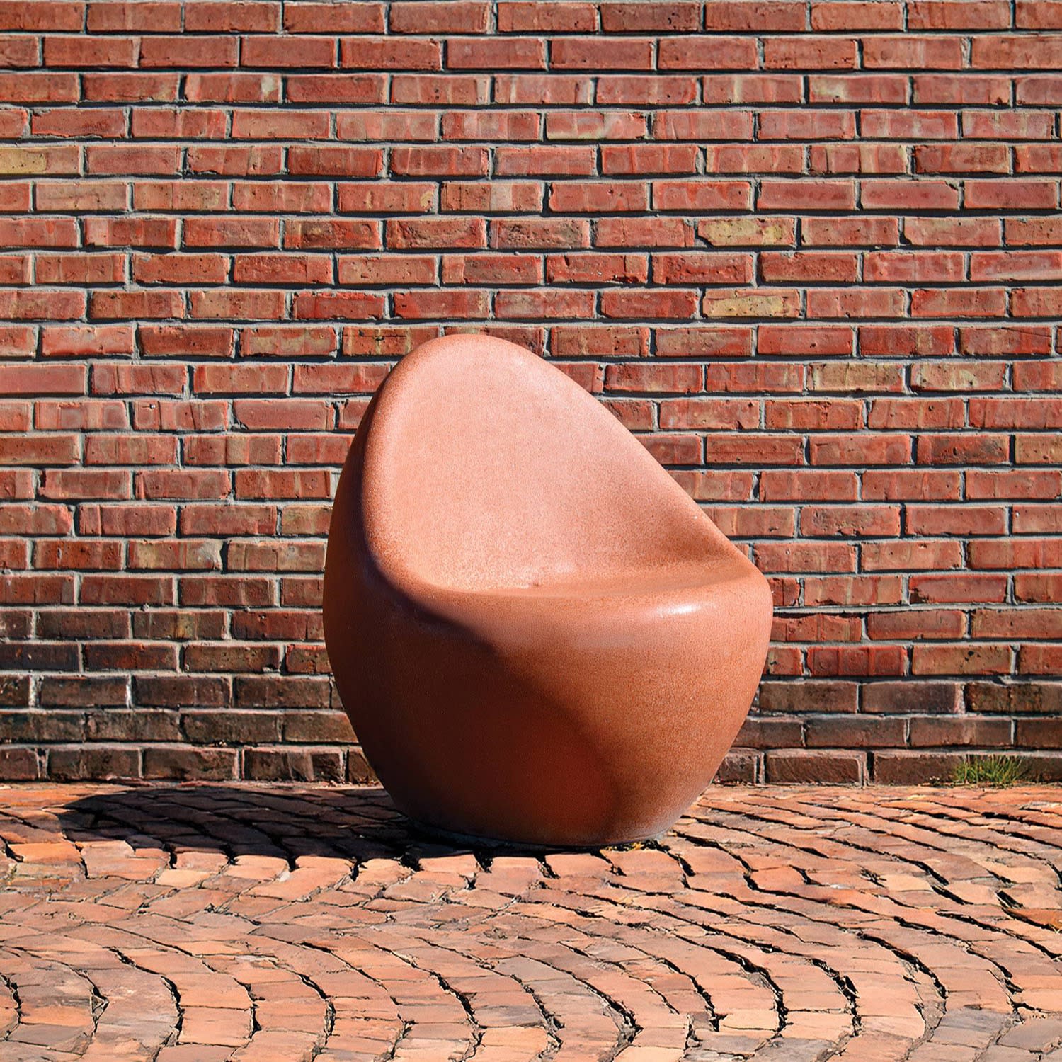 Santa Fe Clay outdoor seat by Zachary A.