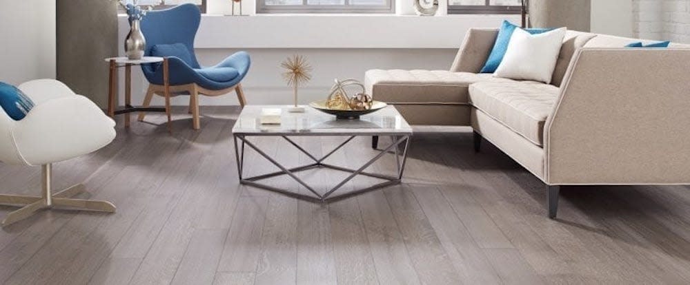 Handcrafted fine wood floors in living room by Carlisle Wide Plank Floors