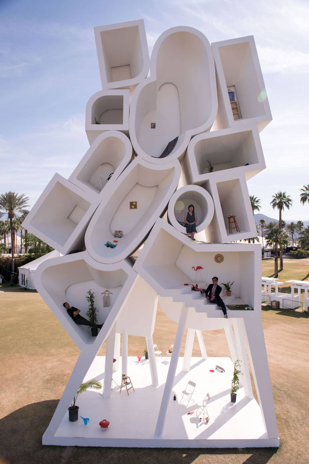 Tower of Twelve Stories by Bureau Spectacular in the Coachella Valley.
