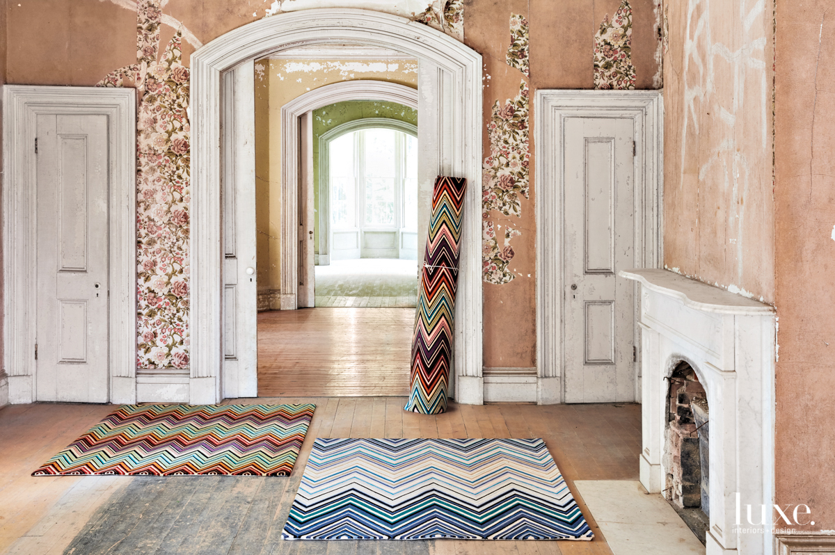 Missoni home jarris rug and zig zag rug