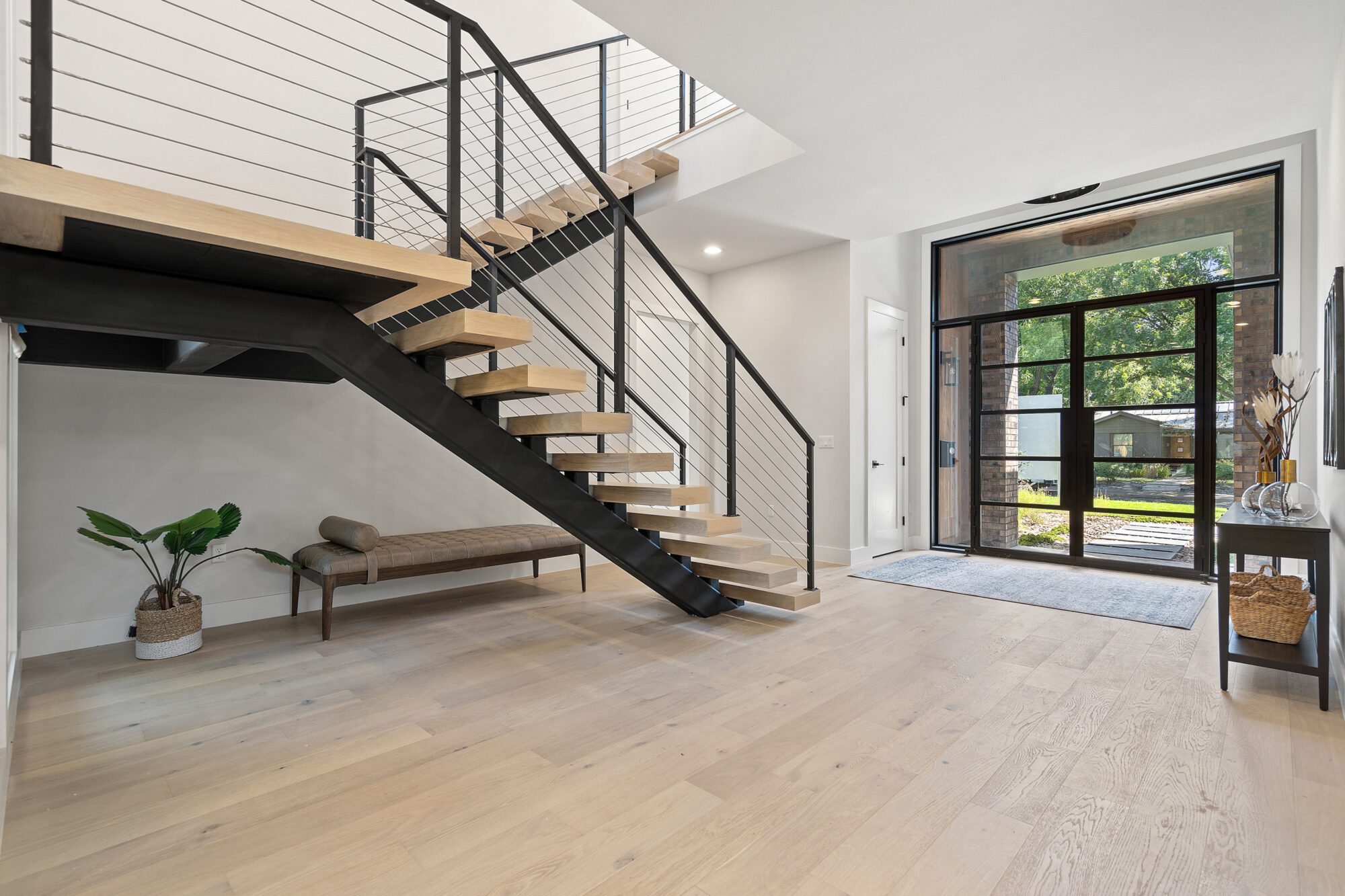 a staircase in a house