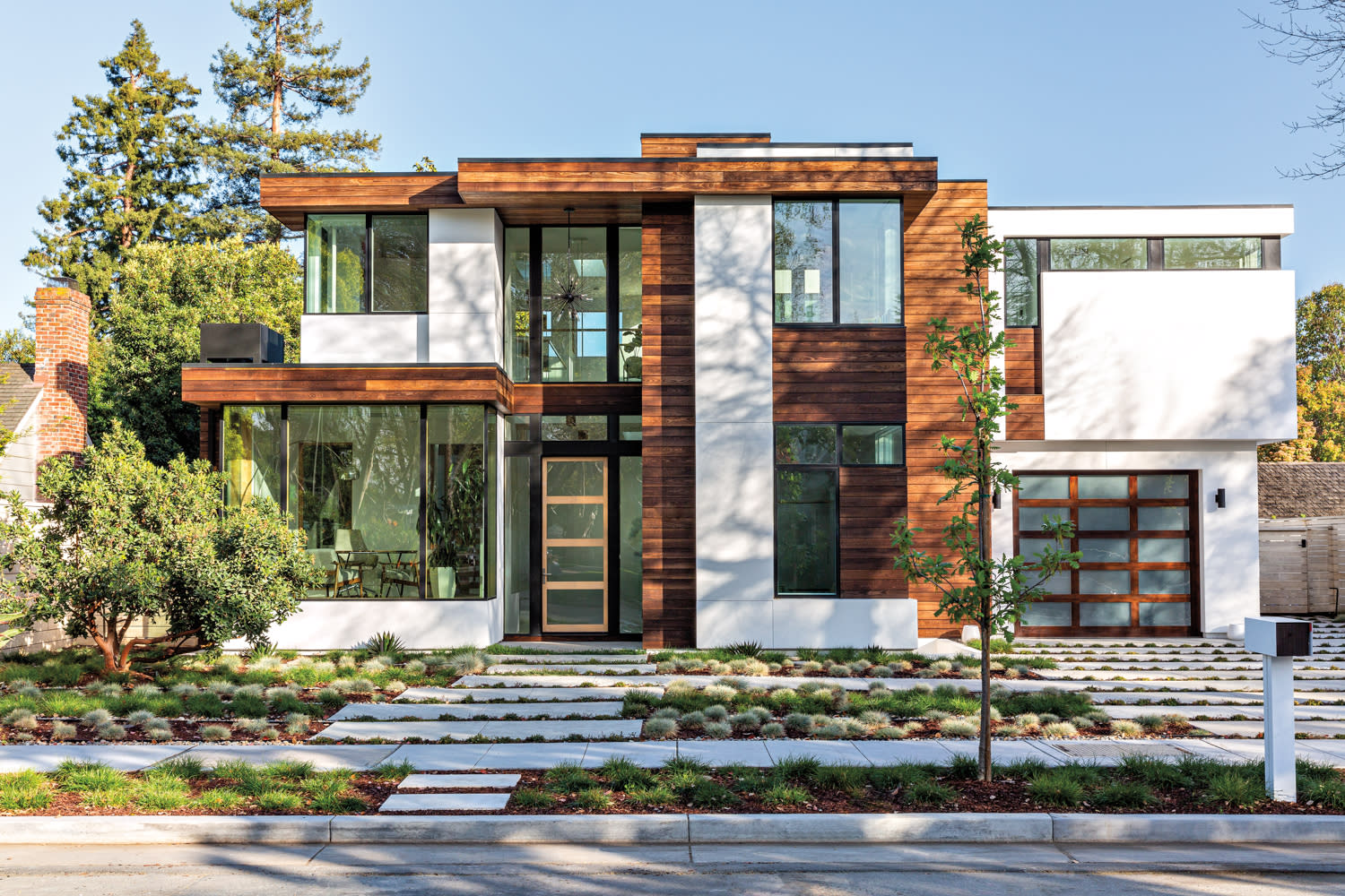 Exterior of a modern home in Palo Alto