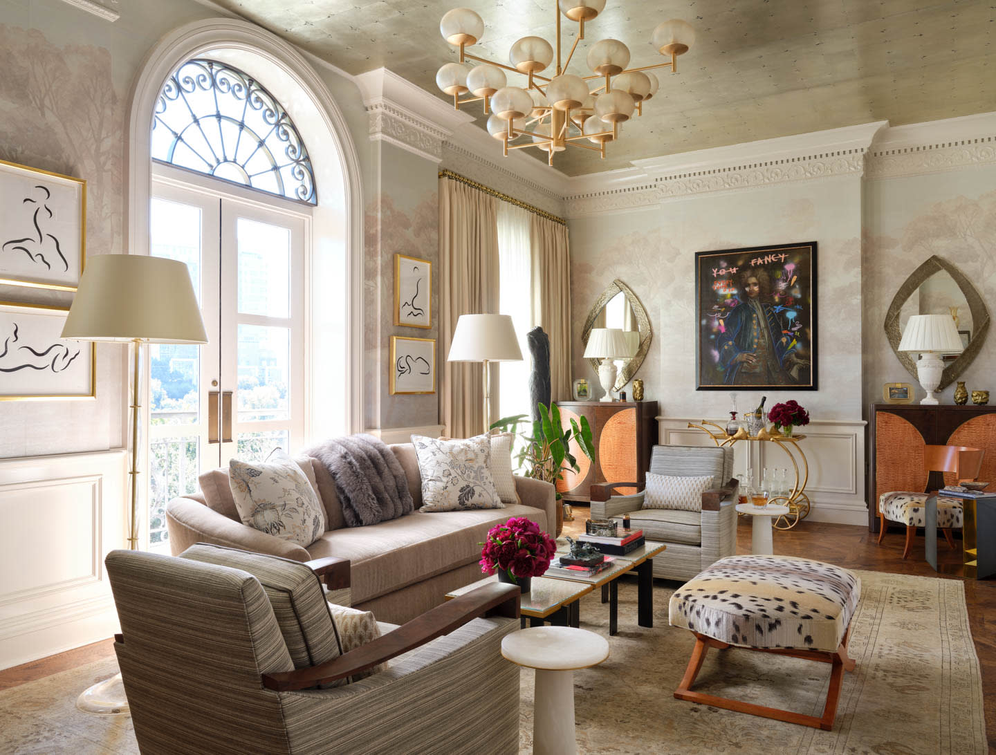 traditional meets modern salon