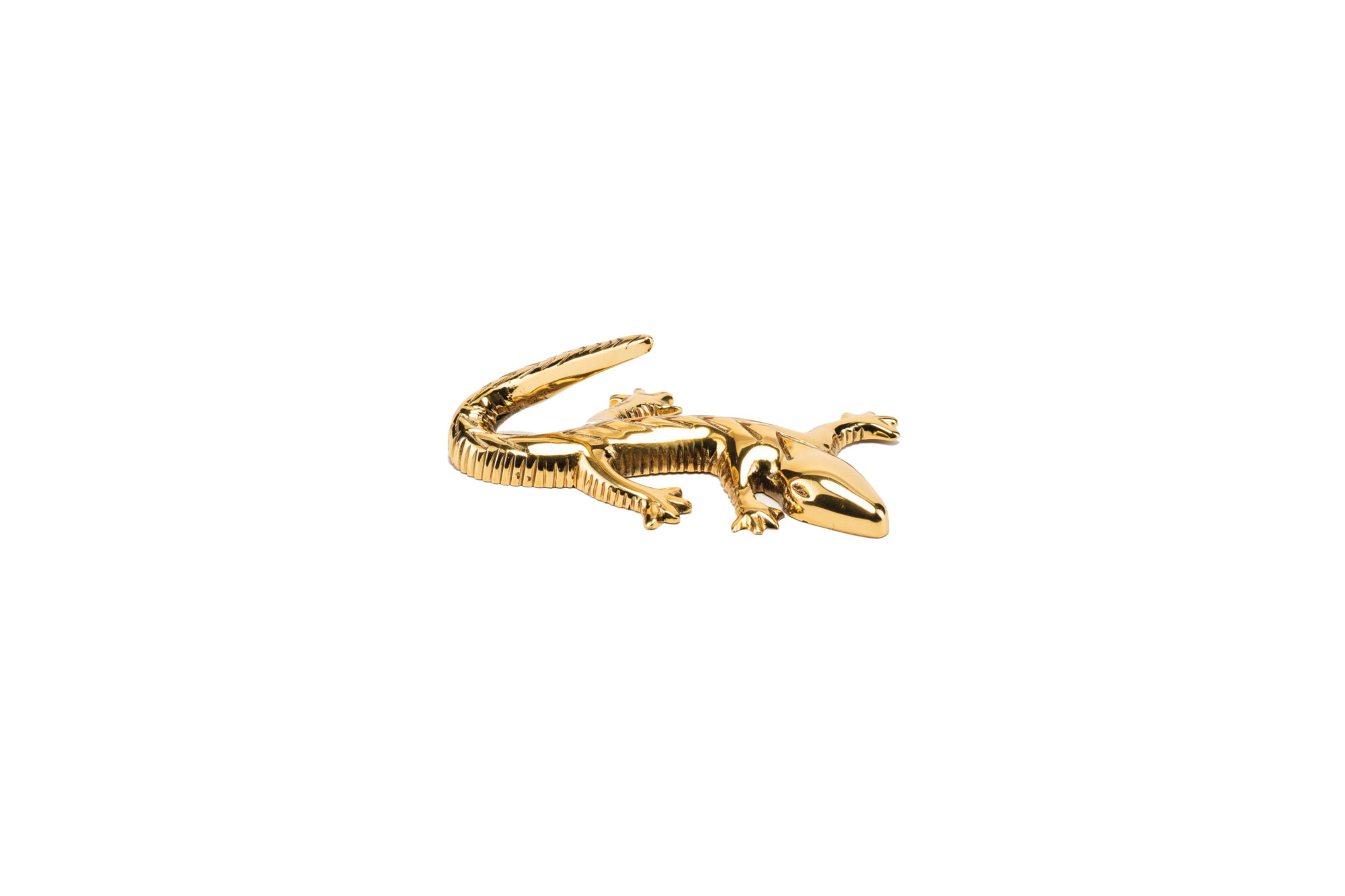Hardware by Young Huh for Modern Matter in the shape of a golden salamander