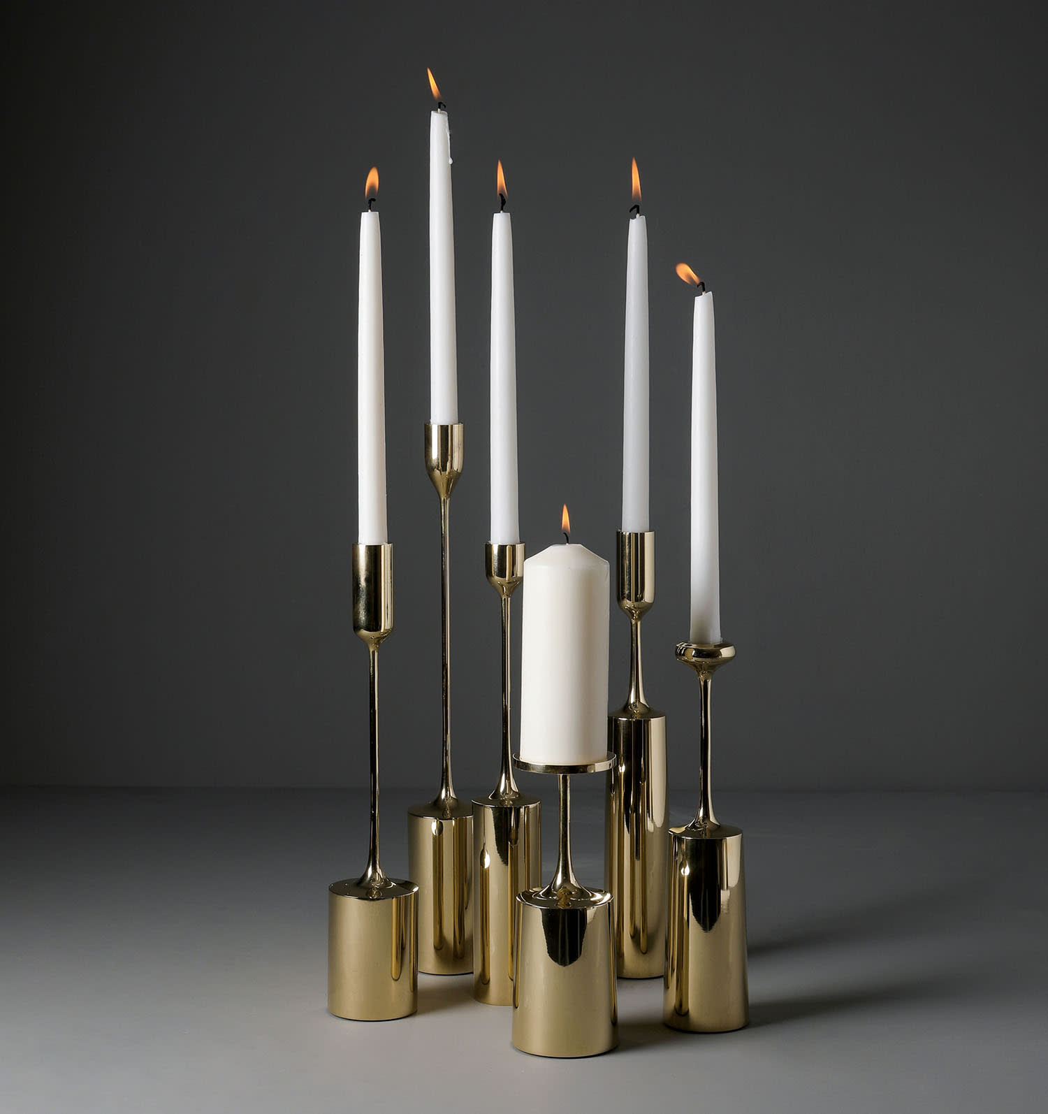 Contrepoids Candlesticks By Alexander Lamont