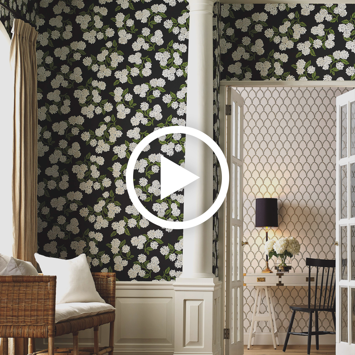 rifle paper flower wallpaper play