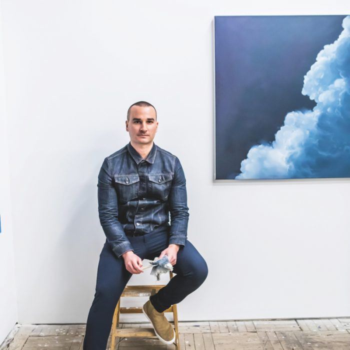 Denver artist Ian Fisher captures the dramatic nature of clouds in his oil paintings.