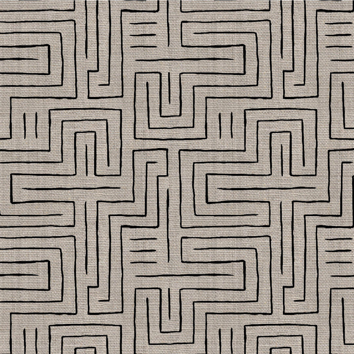 A black-on-white geometric motif by Amy Weisberg of Like.leigh