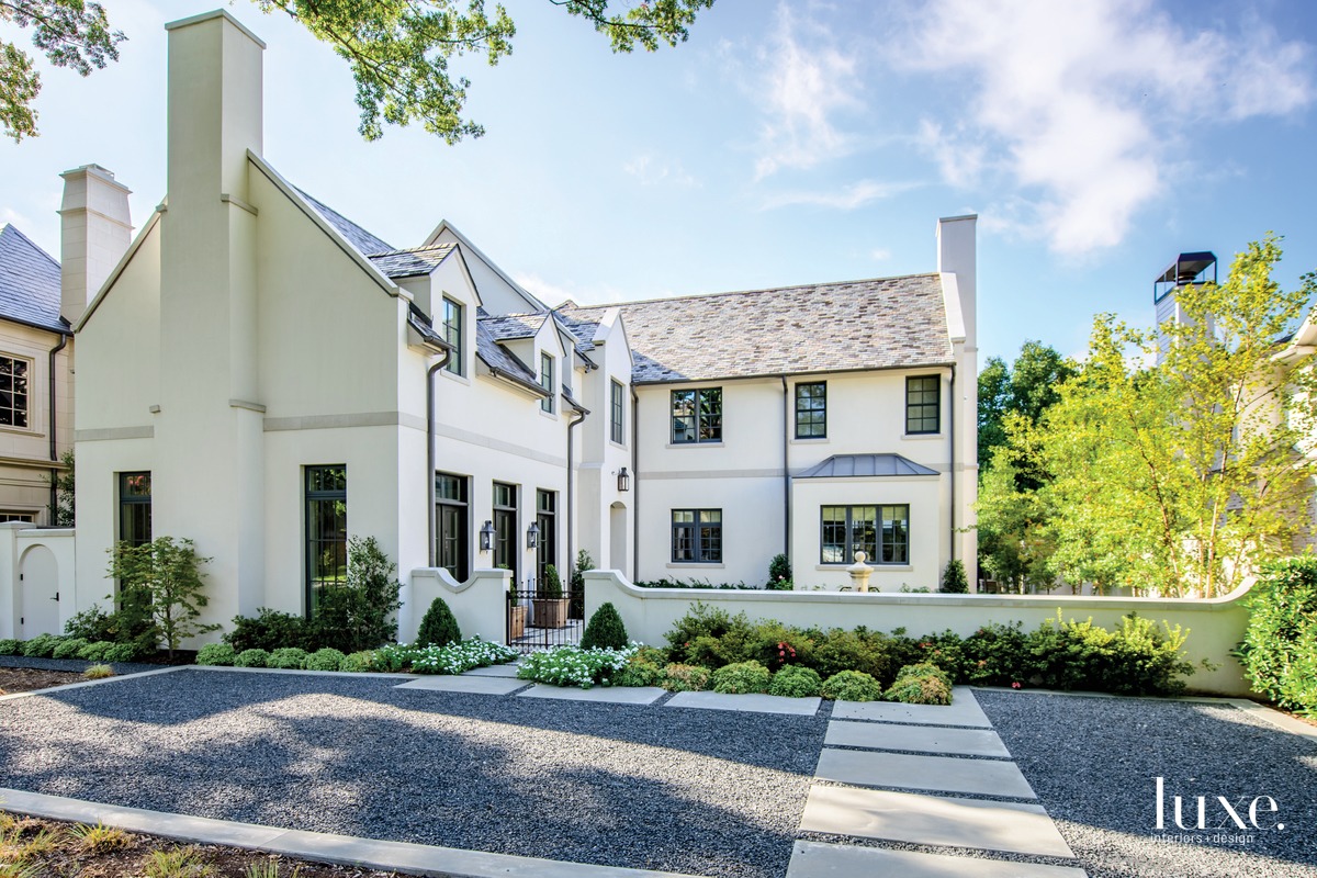 traditional white exterior of a Texas home