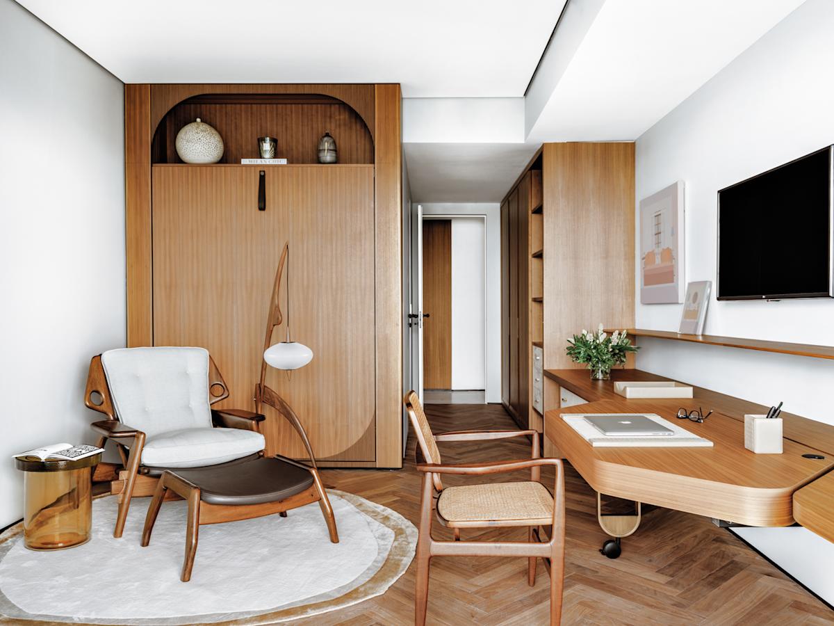 View of Retro Revival: How A Miami Condo Homages Midcentury Modern Design ...