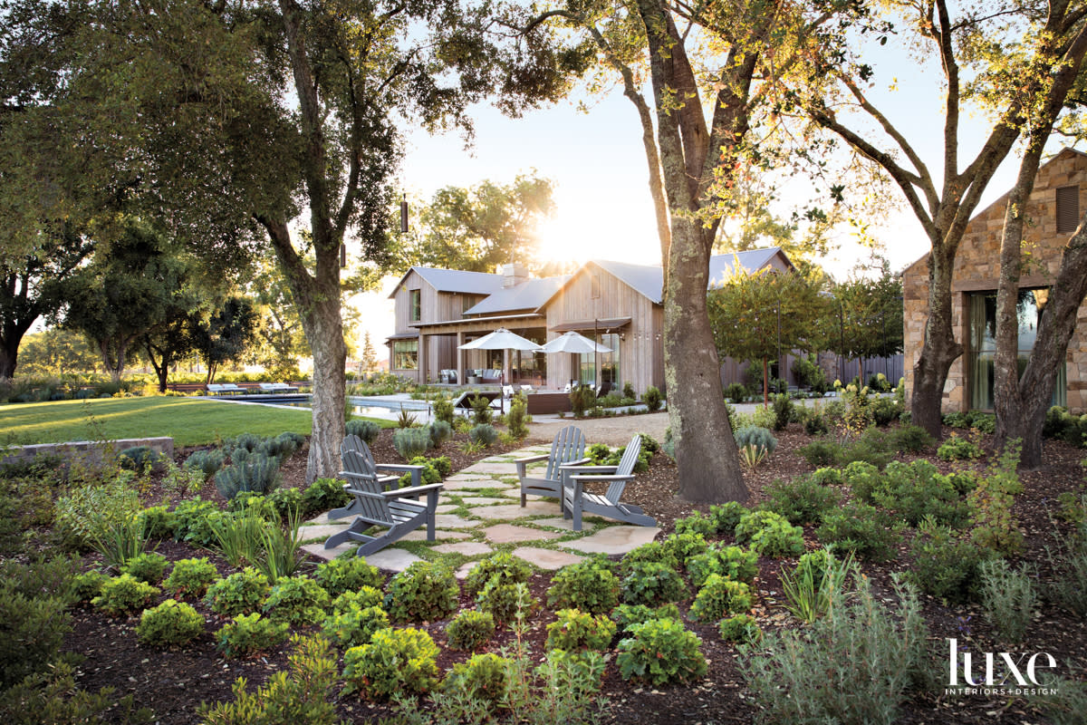 outdoor seating area