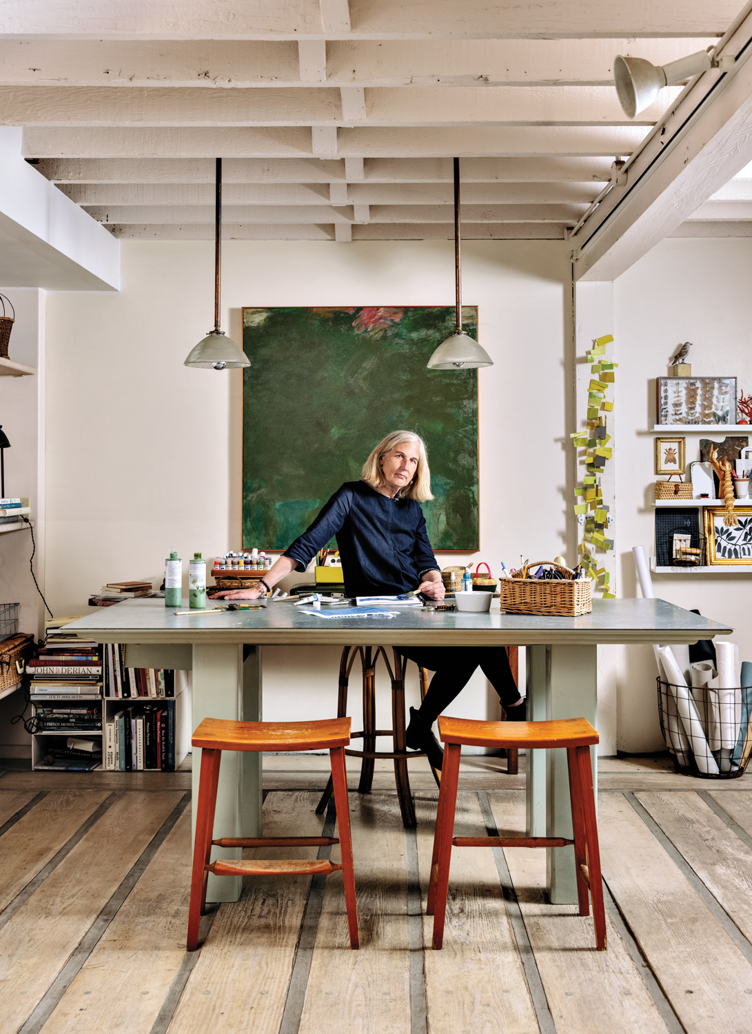 dense feidler portrait at studio table