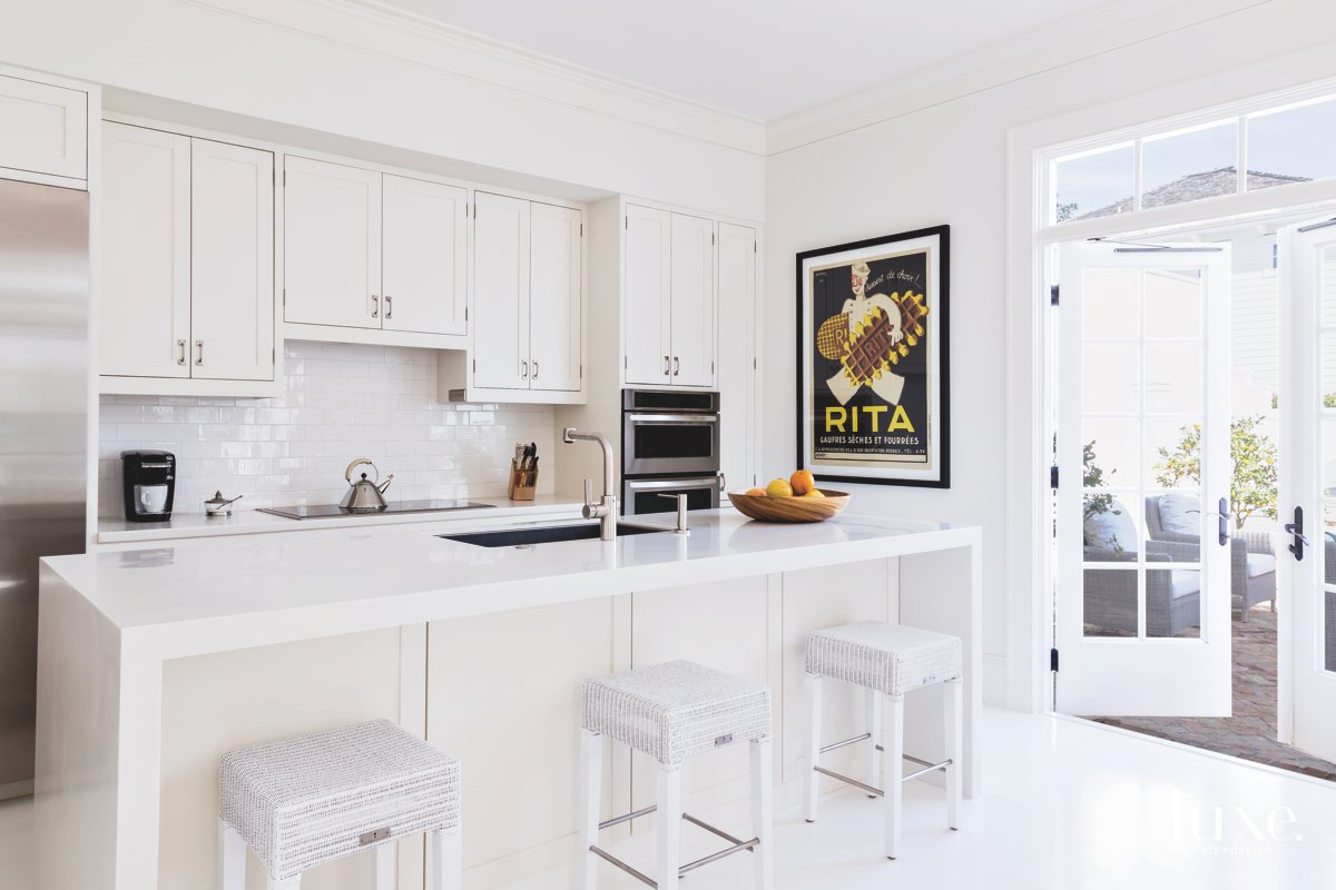 contemporary white kitchen