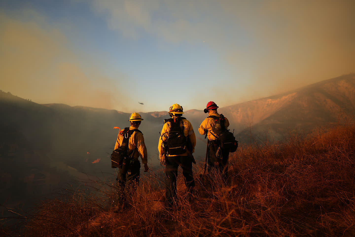 Firefighters Kenneth wildfire Los Angeles