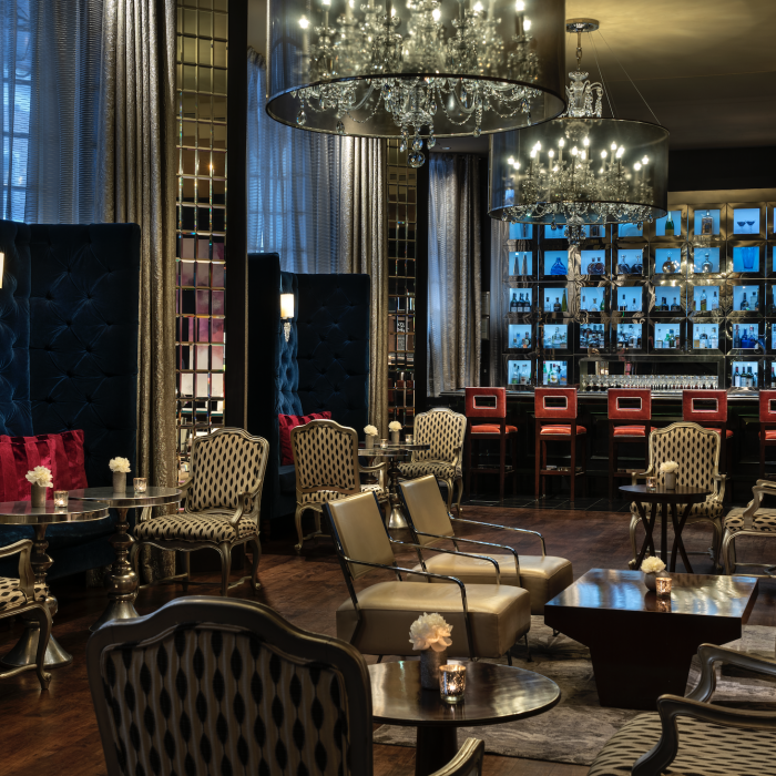 The lobby bar, Lumen, is a great place to grab cocktails after a long travel day.