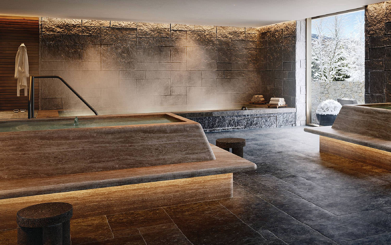 thermal lounge and spa at Four Seasons Telluride