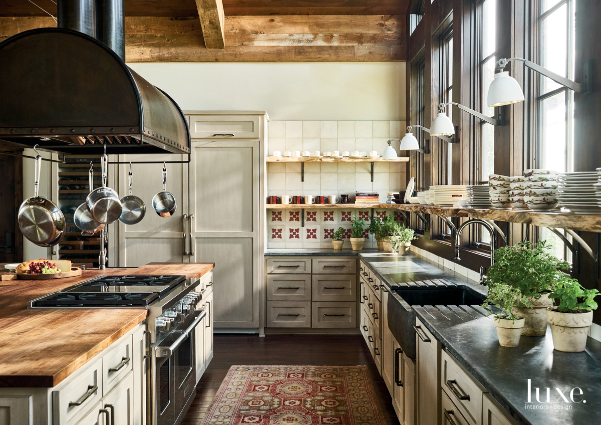 traditional kitchen neutral palette