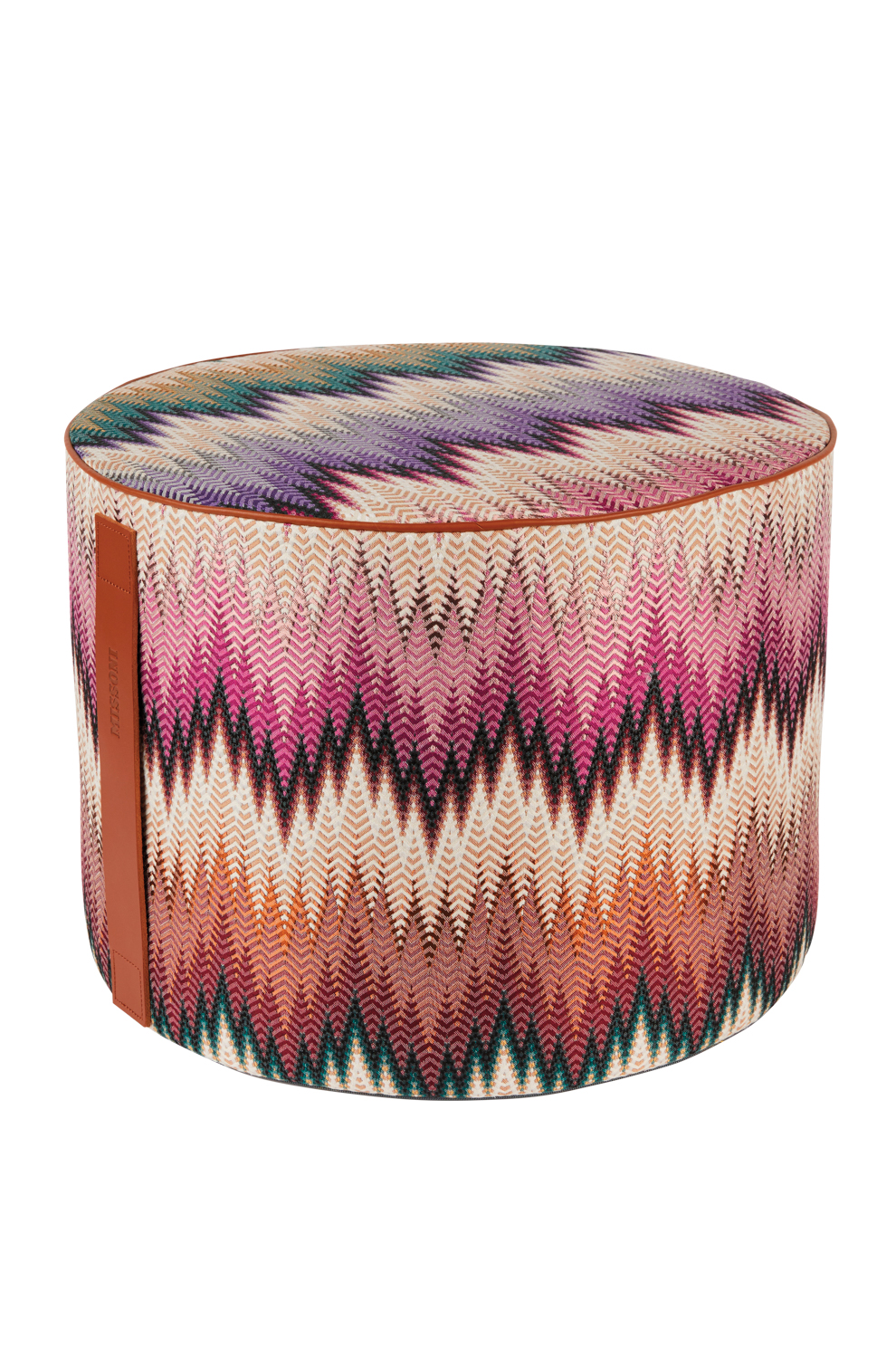 a colorful pouf