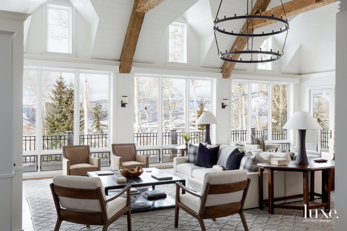 transitional living room sitting area neutral palette aspen