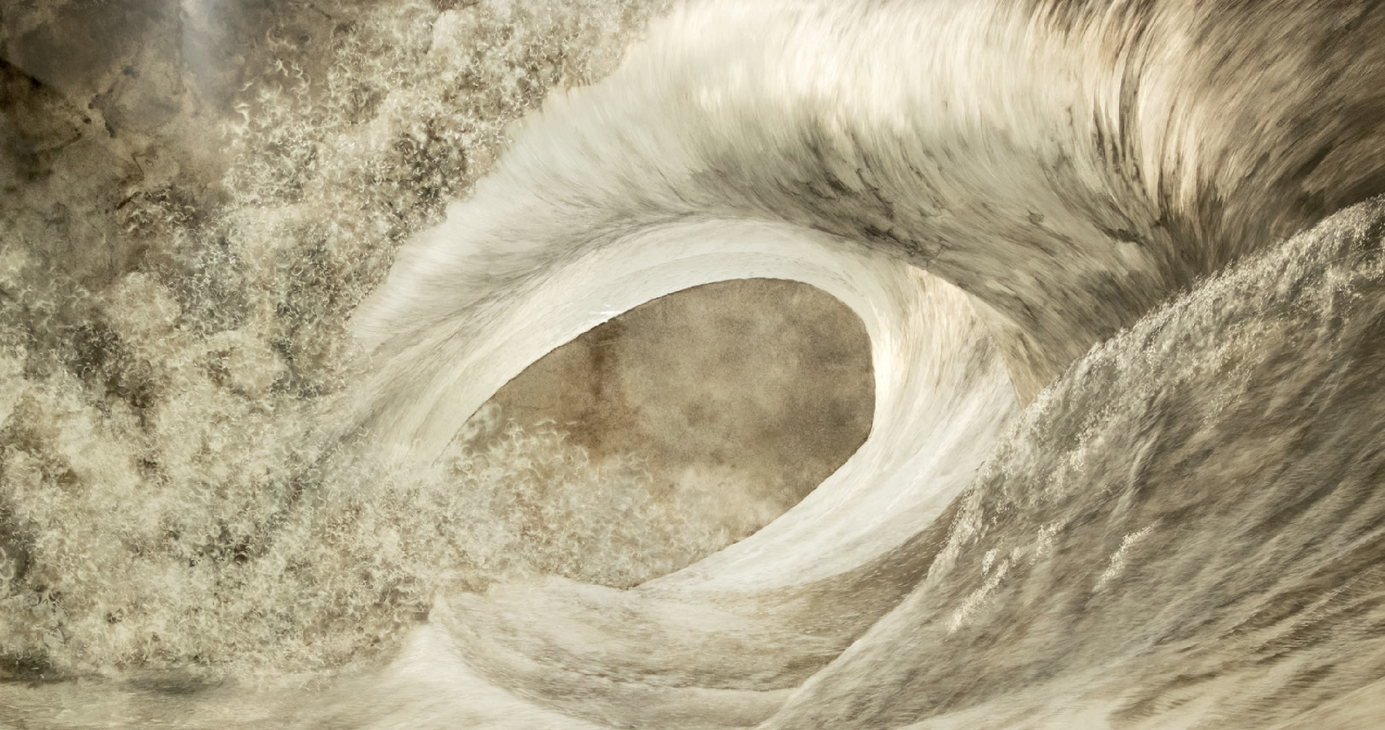 abstract artwork of a wave crashing