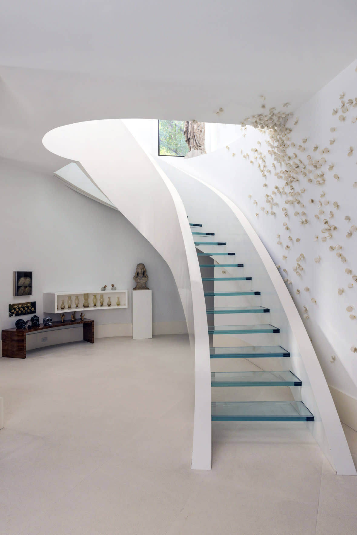 Saddlebranch Glass Stairs Photo by Gianni Franchellucci