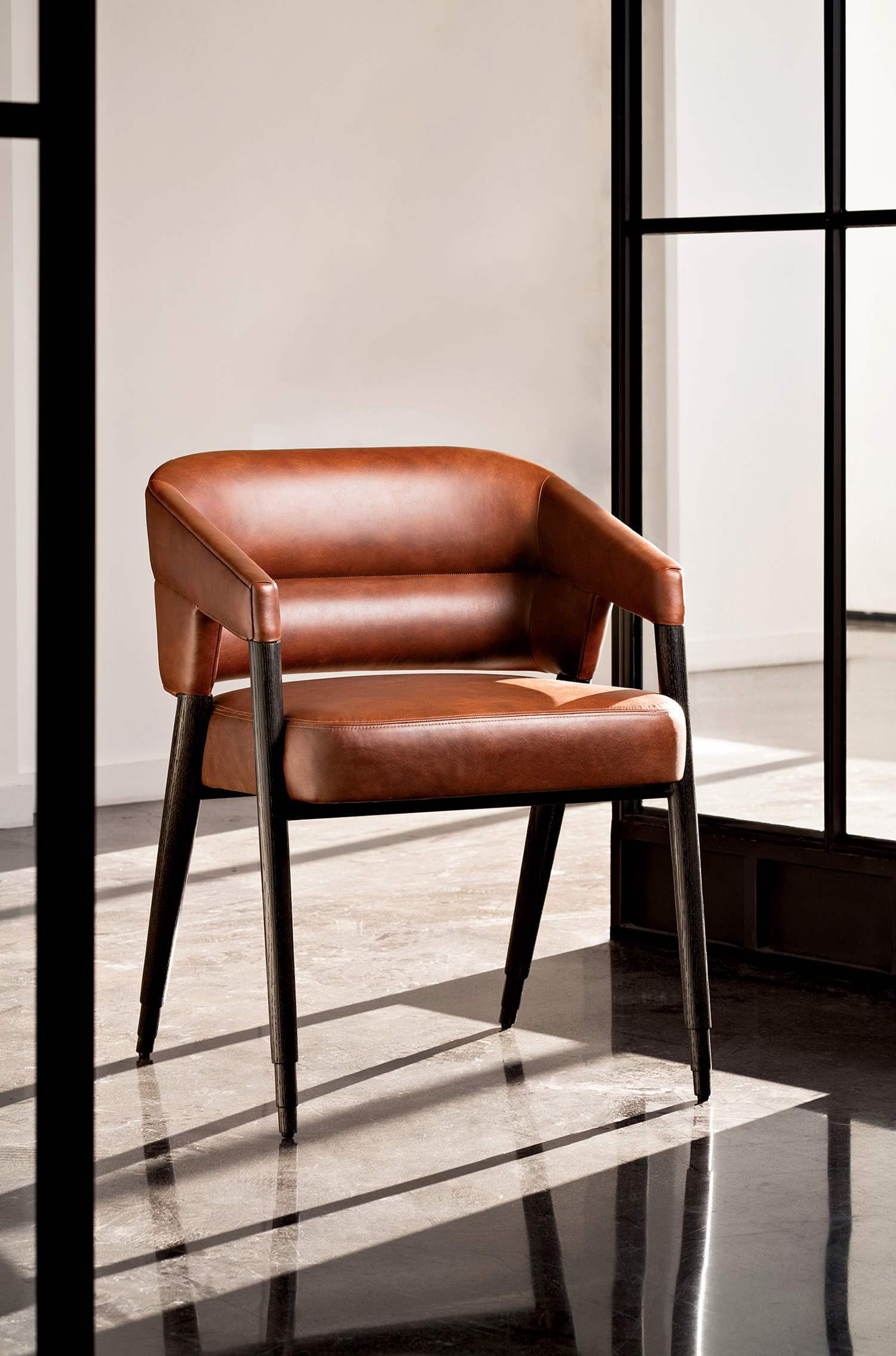 leather chair from the Quintus x Neil Zuleta collection