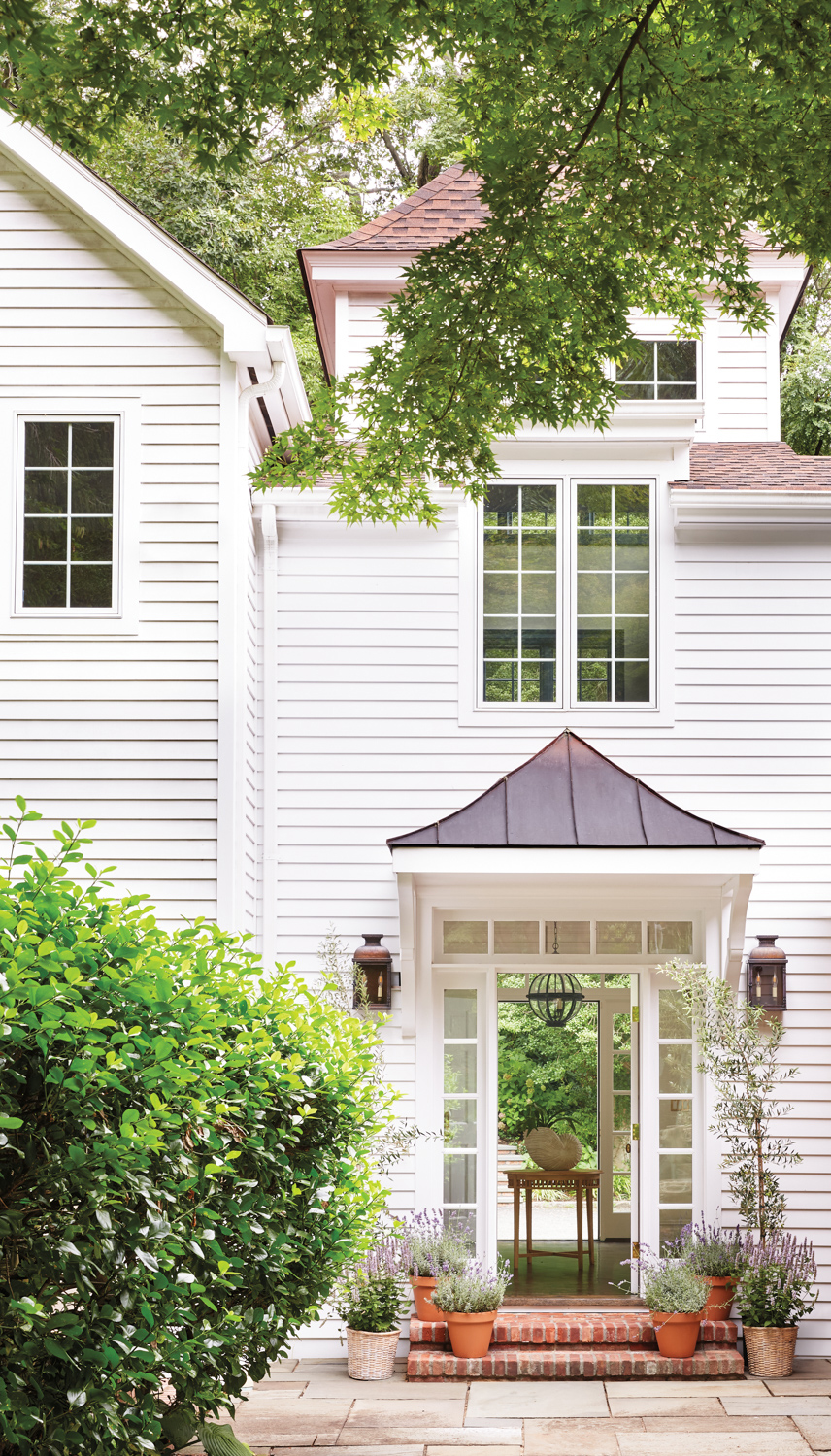 copper awning white house