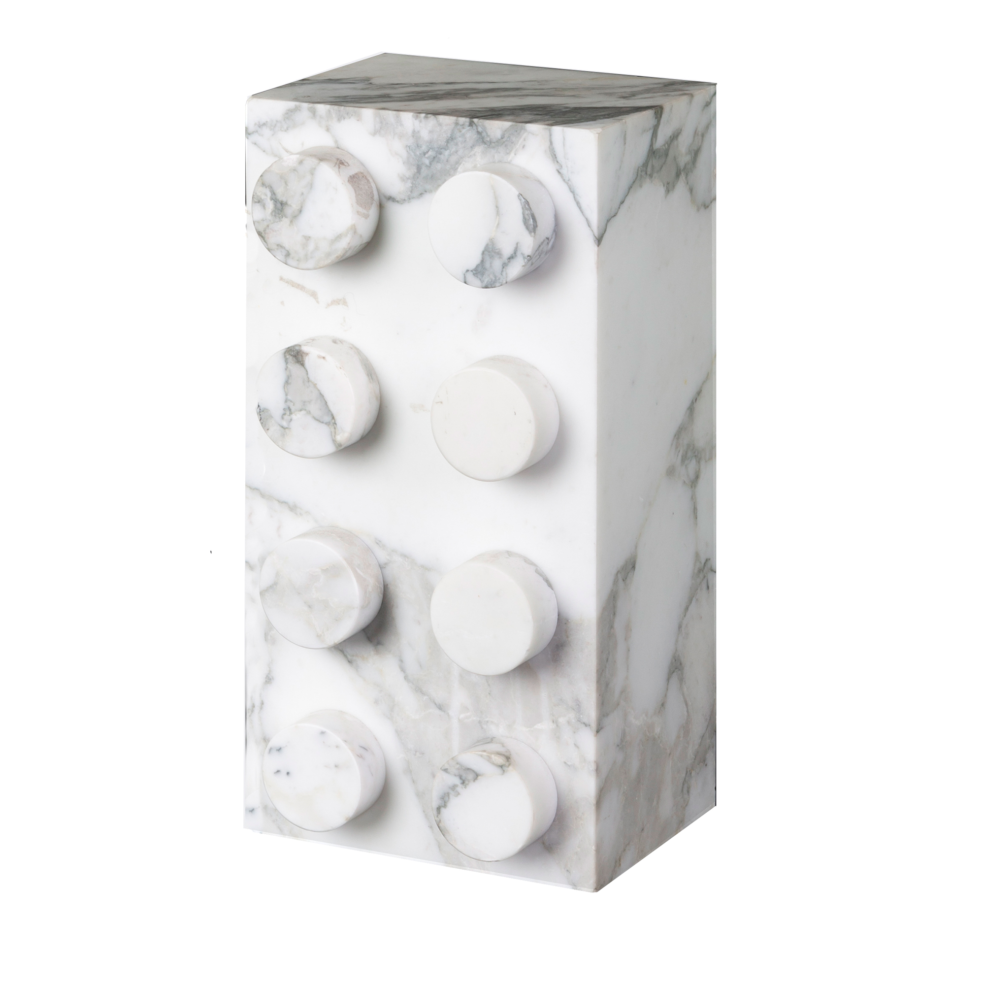 Vintage light in Arabescato marble