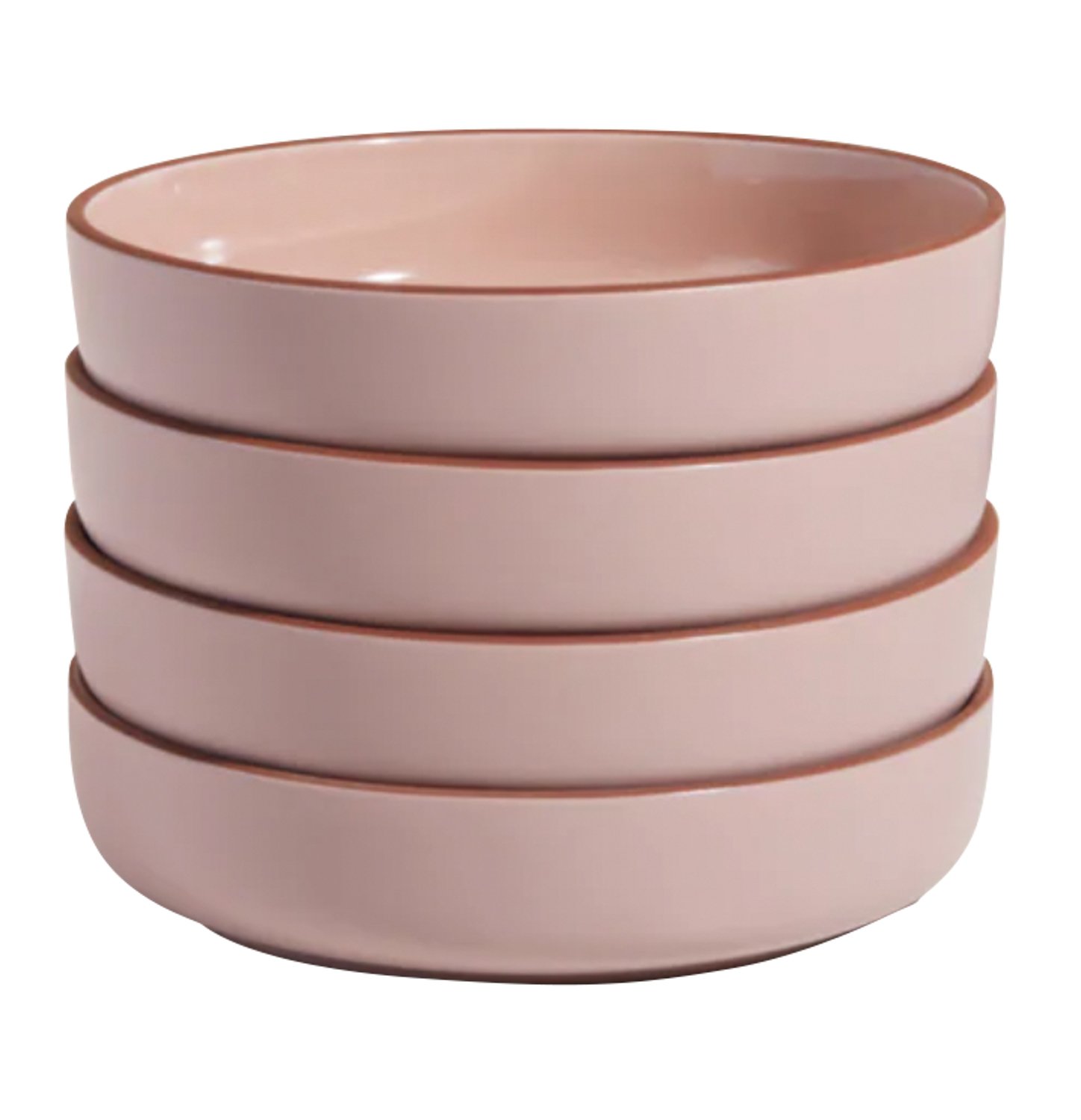 pink dinner bowls