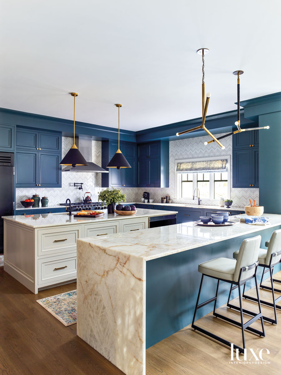 Teal kitchen