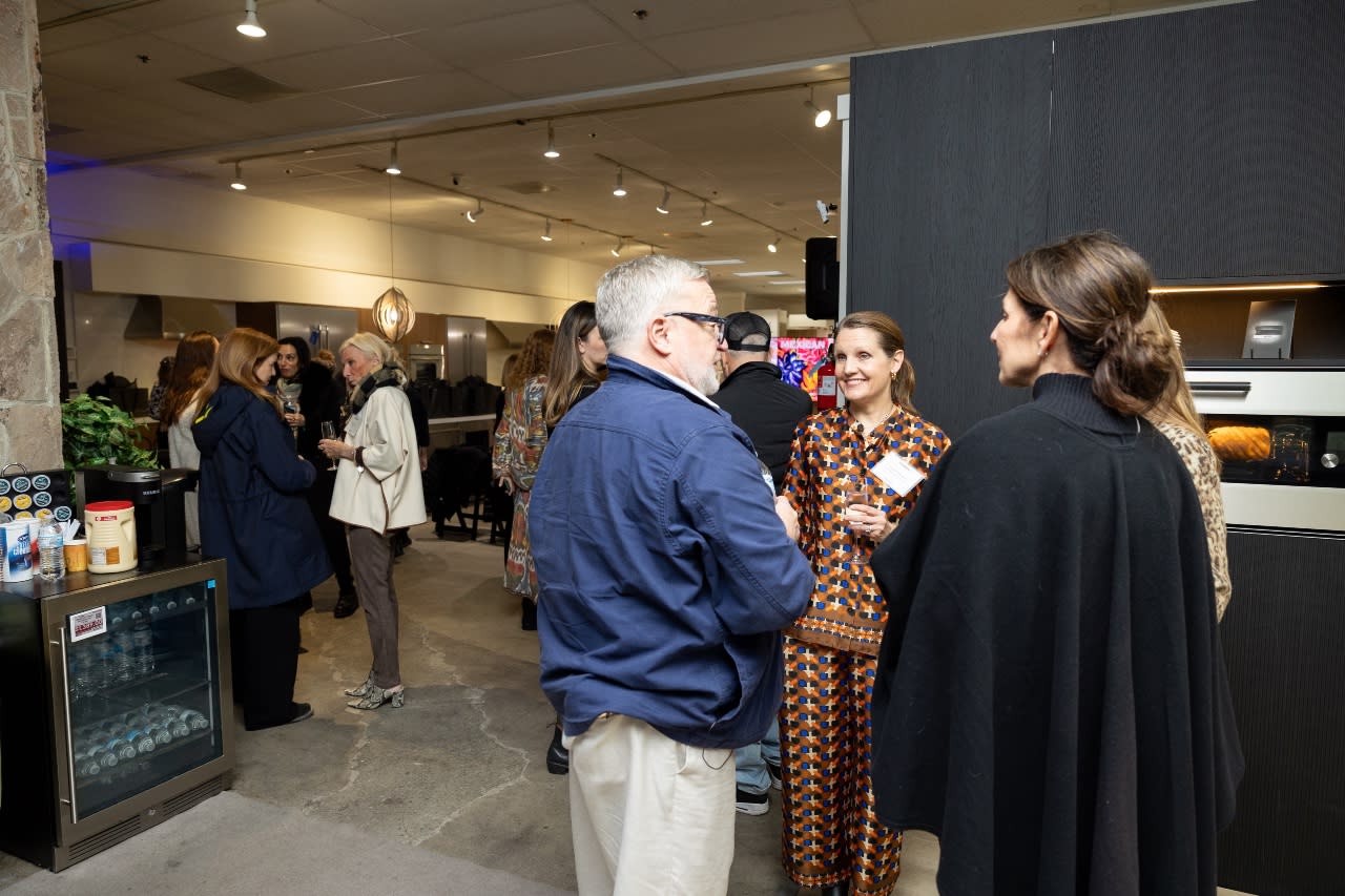 guests at Gaggenau SF event