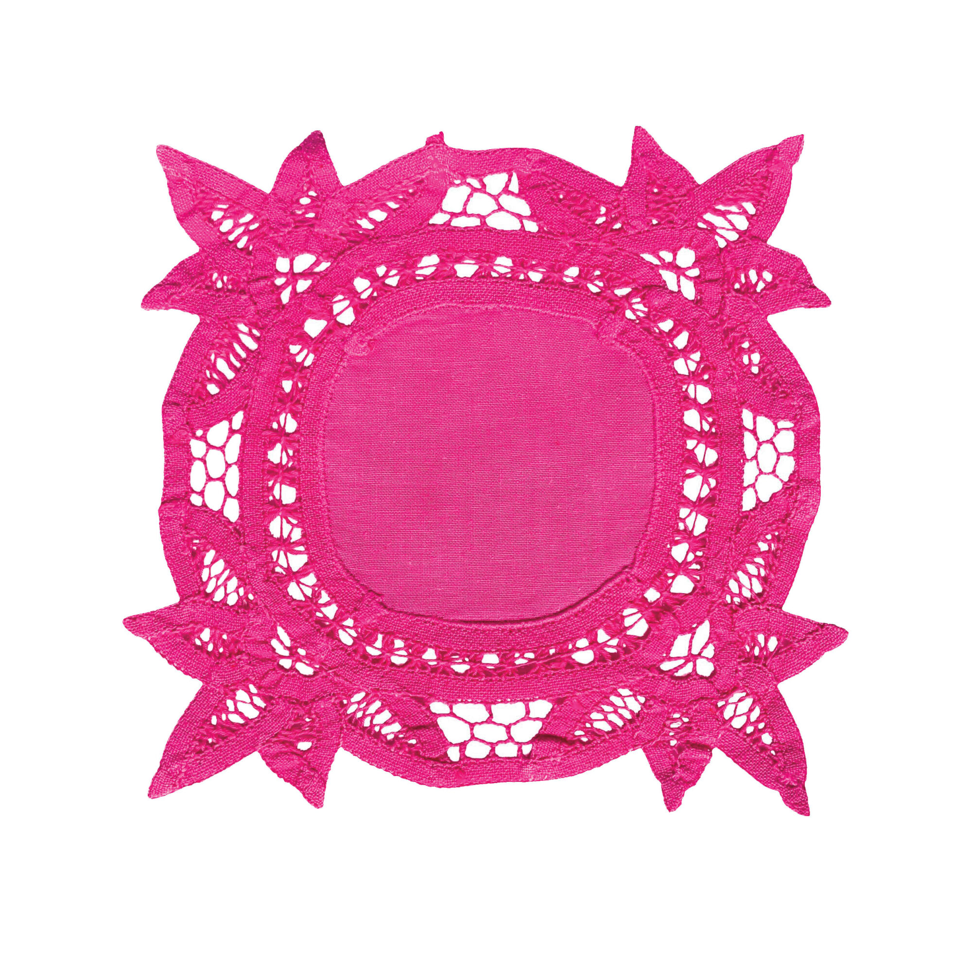 pink doily