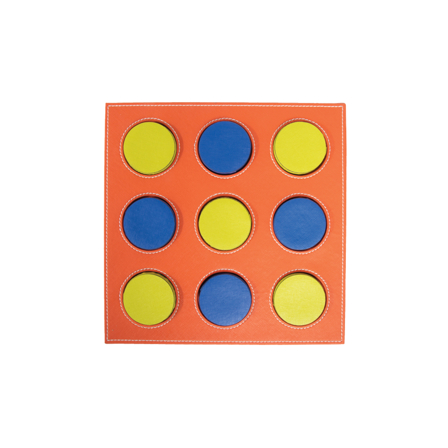 orange tic tac toe board