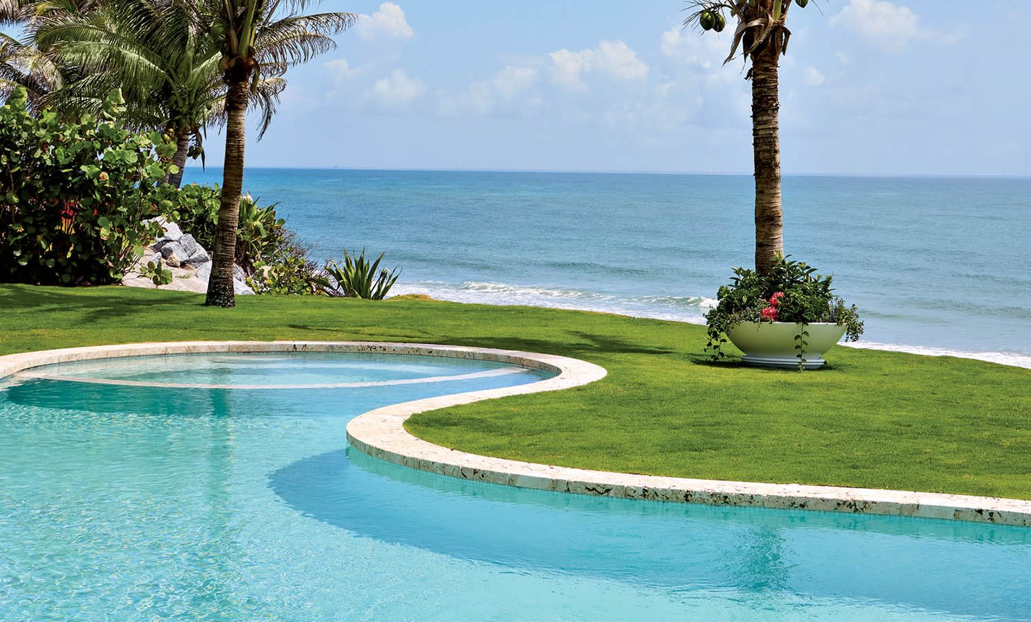 pool at a Palm Beach home