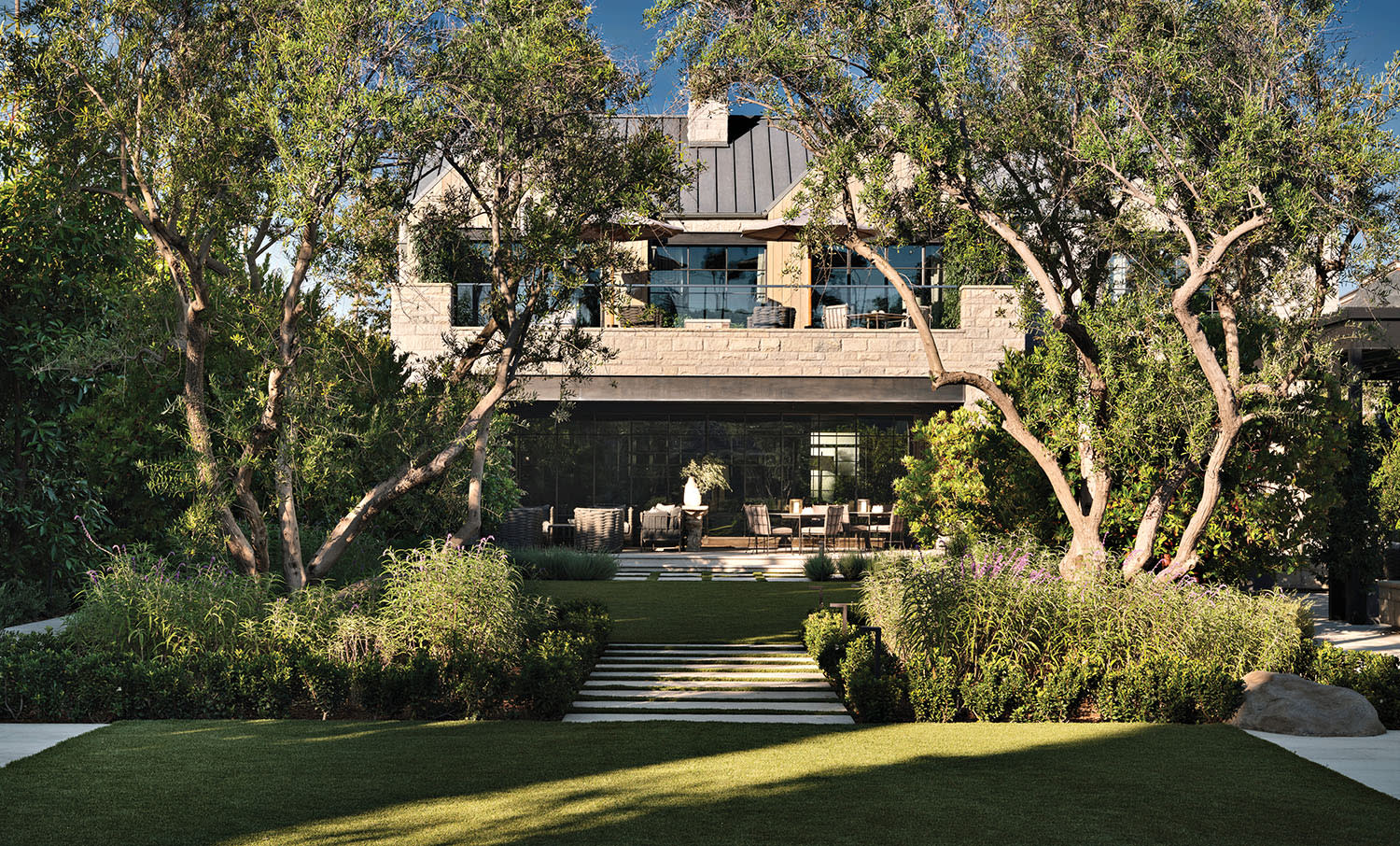 loggia of a Beverly Hills, California home