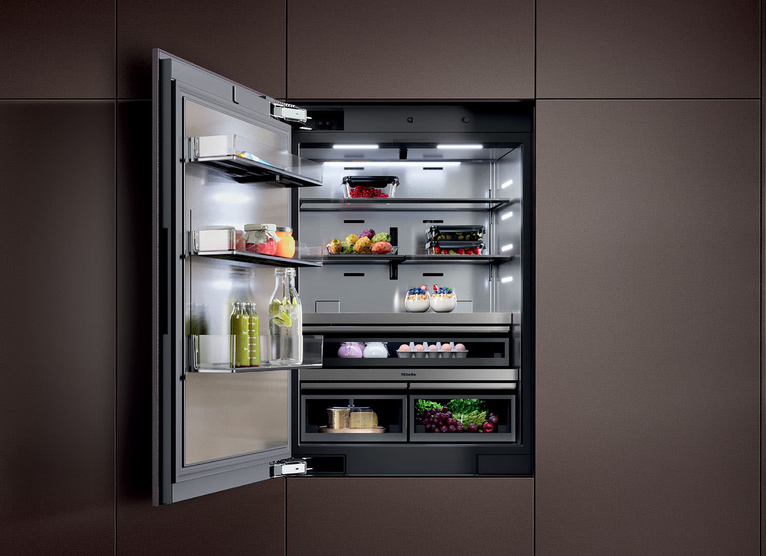 Miele’s MasterCool line
of refrigeration