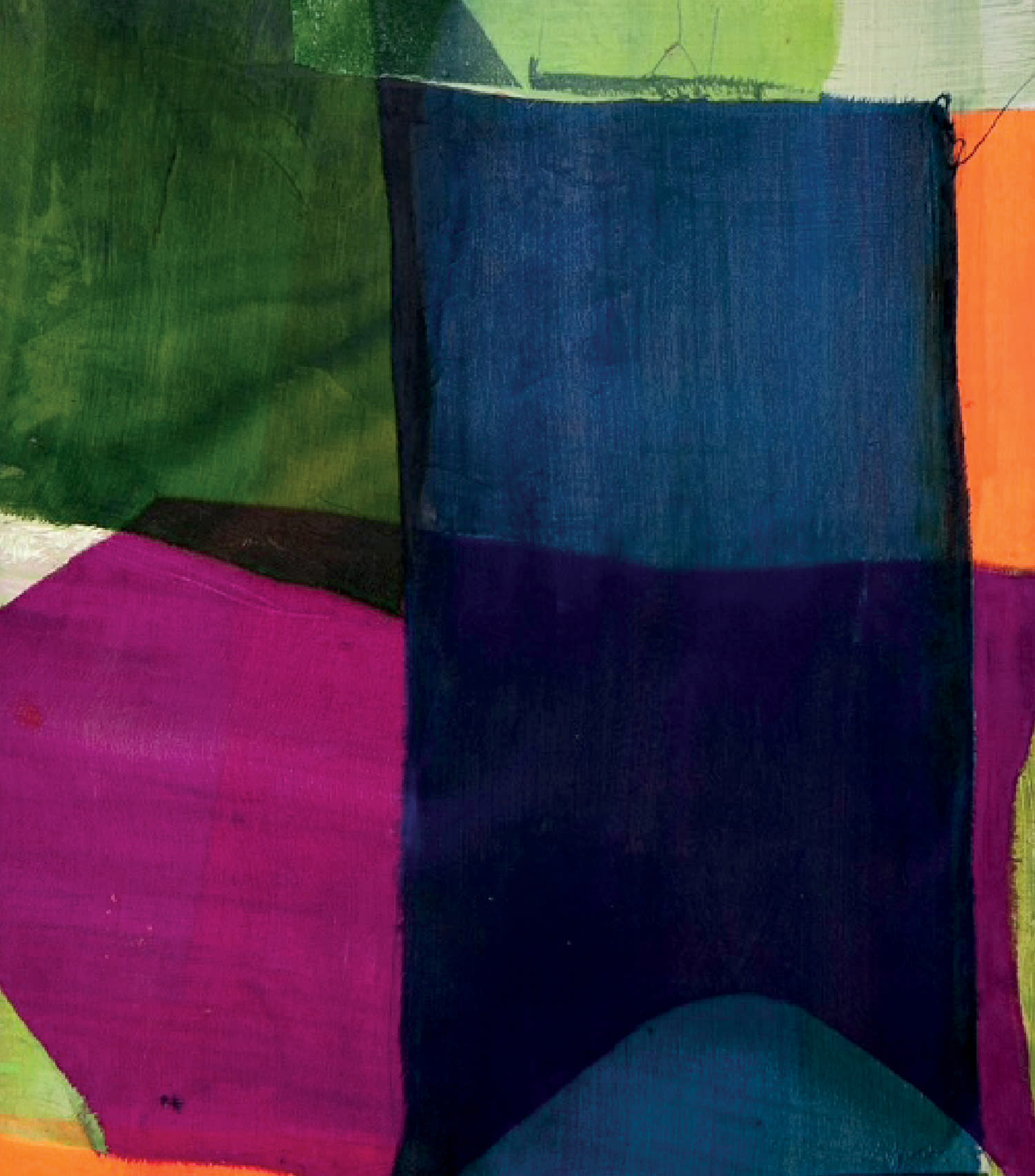 colorful fabrics draped over one another