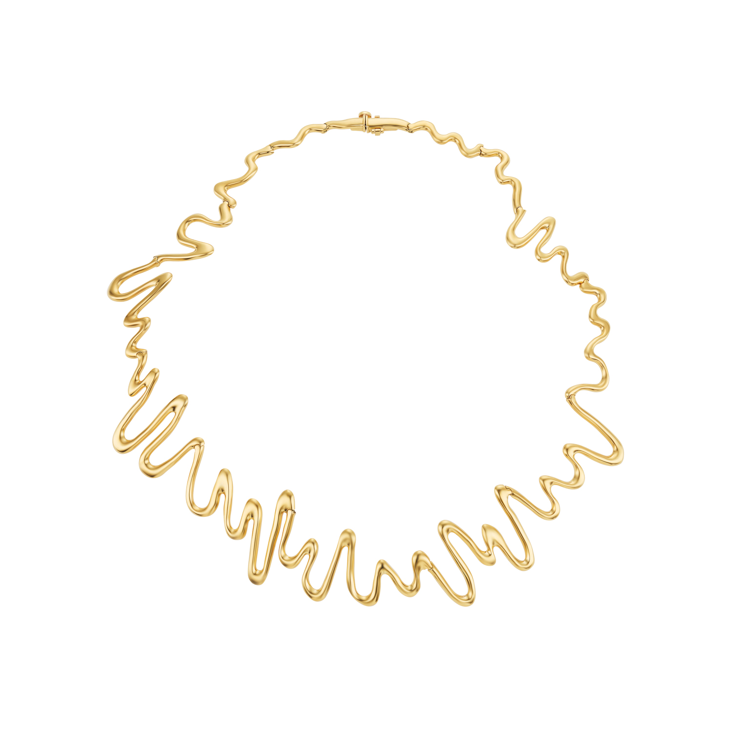 a wavy necklace