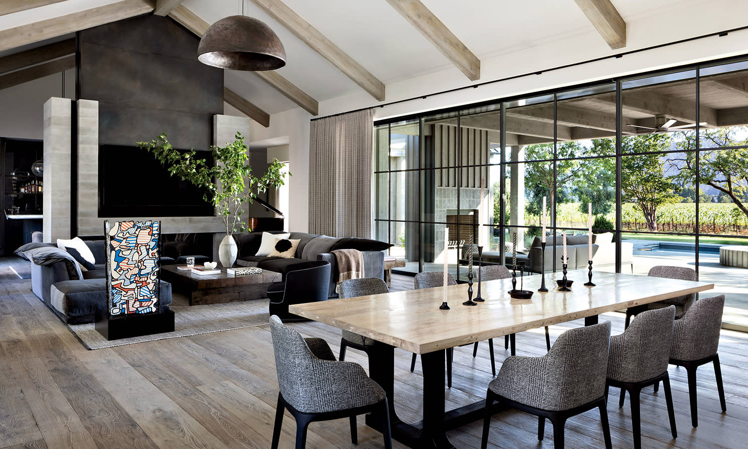 contemporary great room