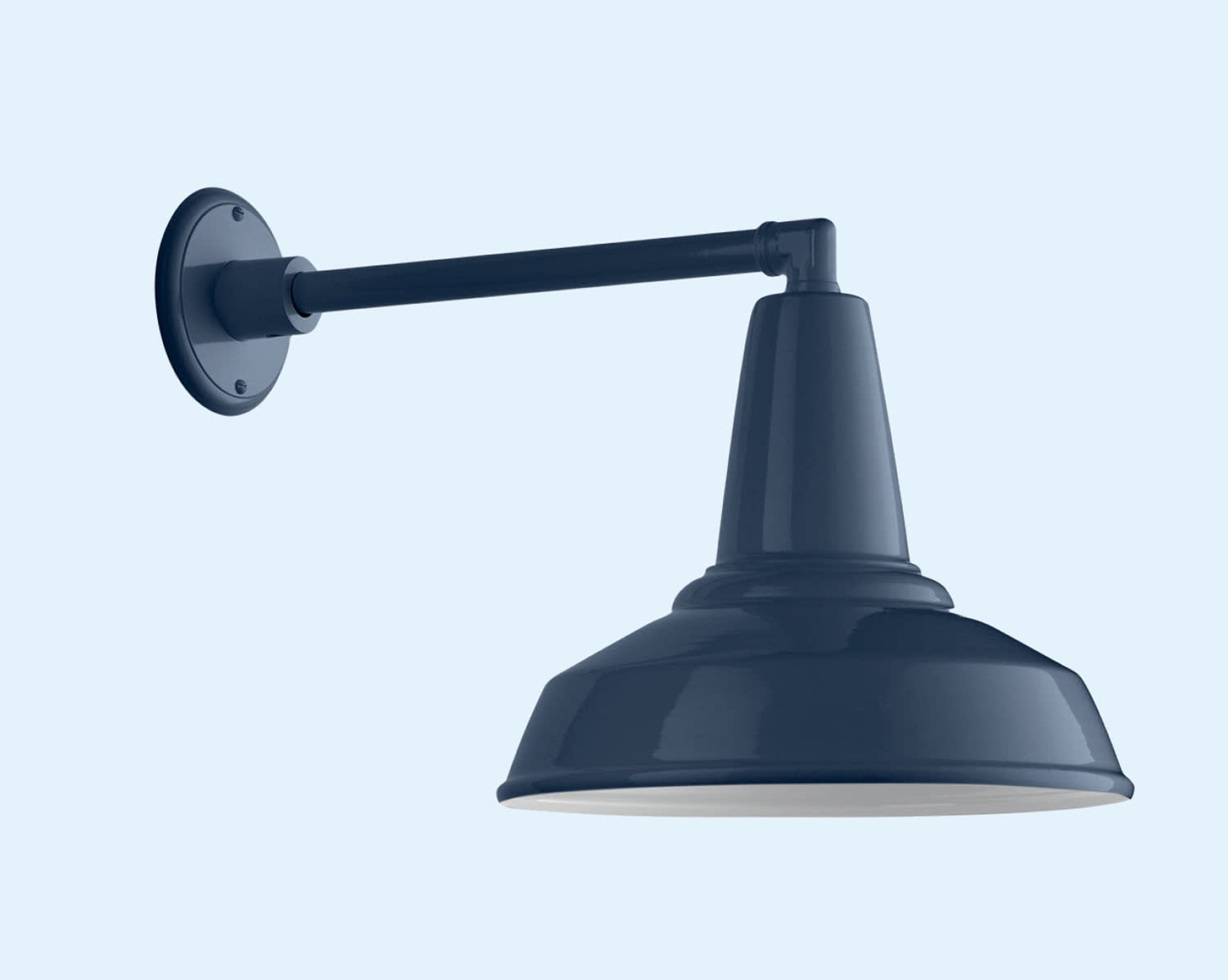 Factory 4 Outdoor Sconce in Navy-Gloss