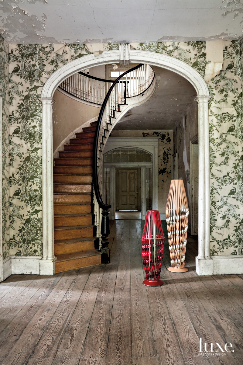 sculptural LED Spiral Lamps