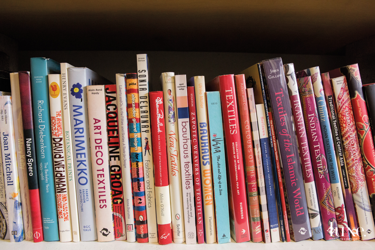 Books about everything from fashion to textiles to color provide inspiration.