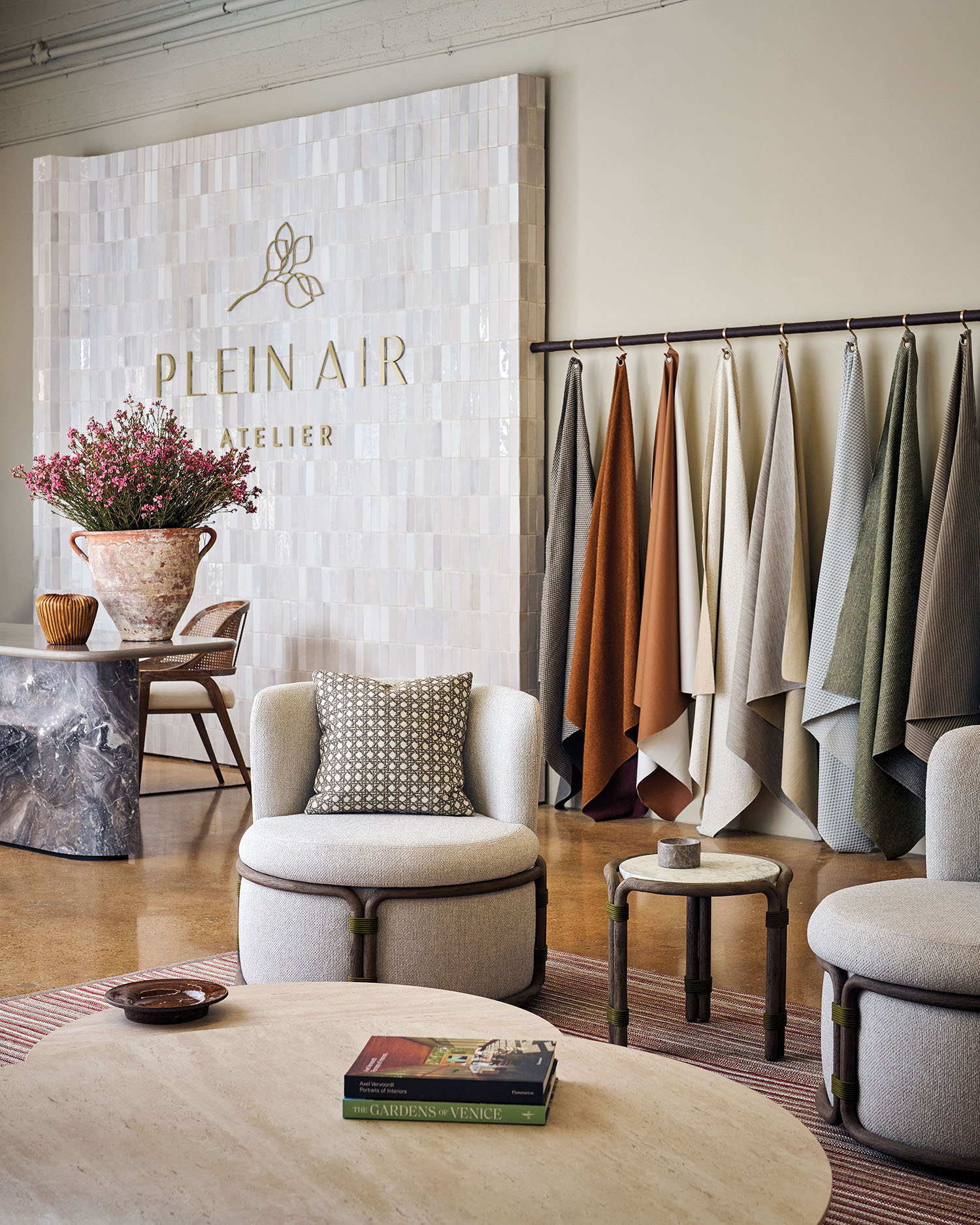 inside Plein Air Atelier's Dallas showroom