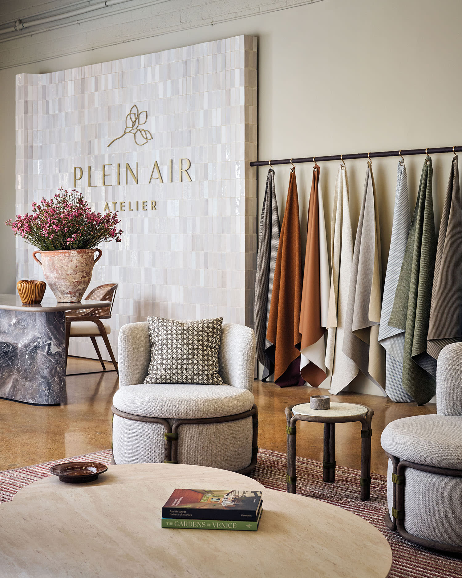 inside Plein Air Atelier's Dallas showroom