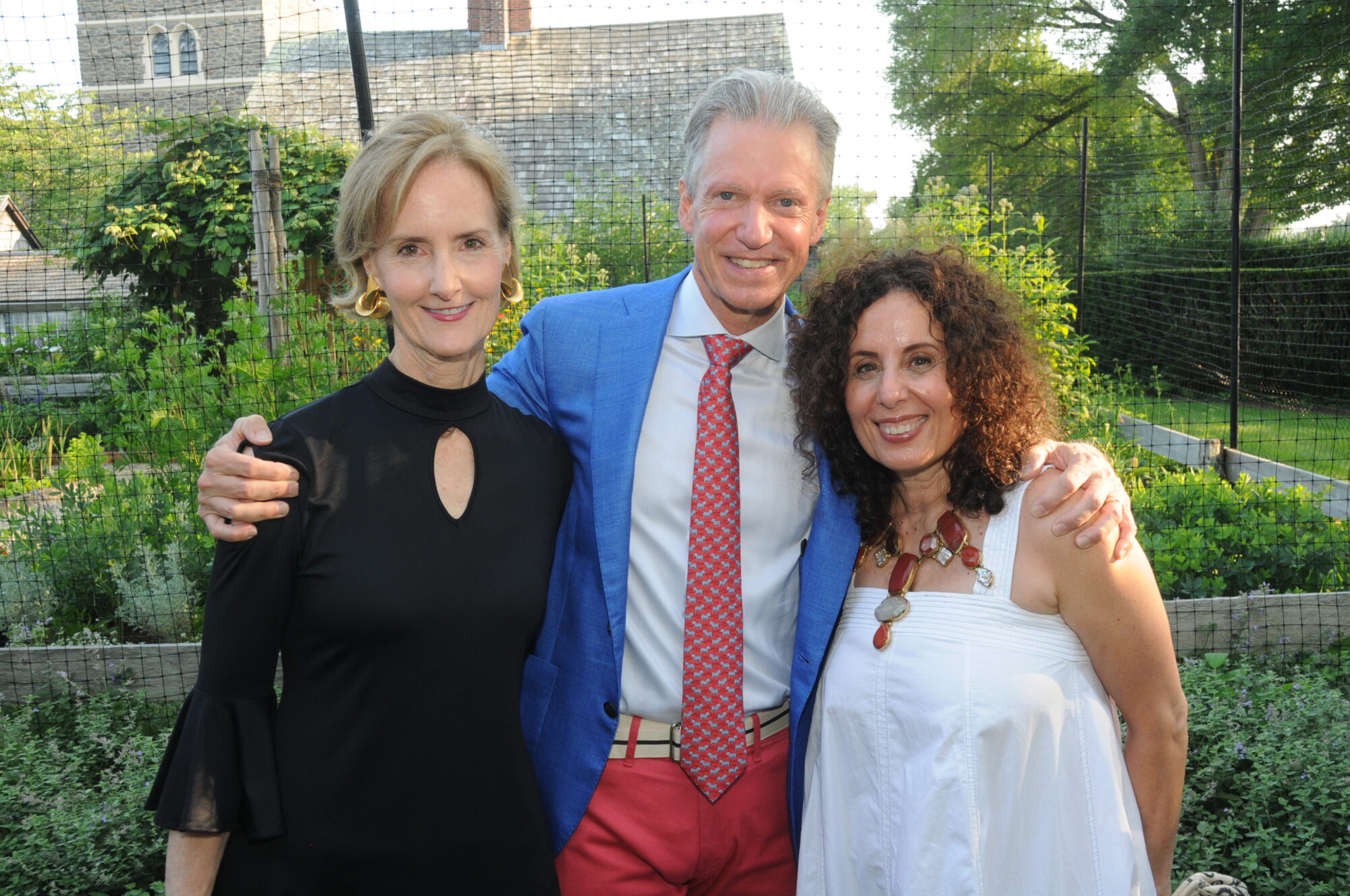 Kate Kelly Smith, Marshall Watson, and Pamela Jaccarino at East Hampton Antiques & Design Show